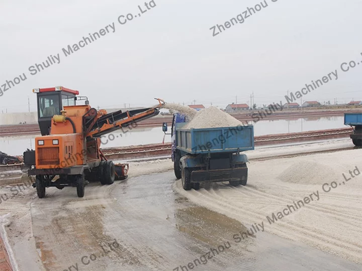 Salt harvester machine shipped to mexico